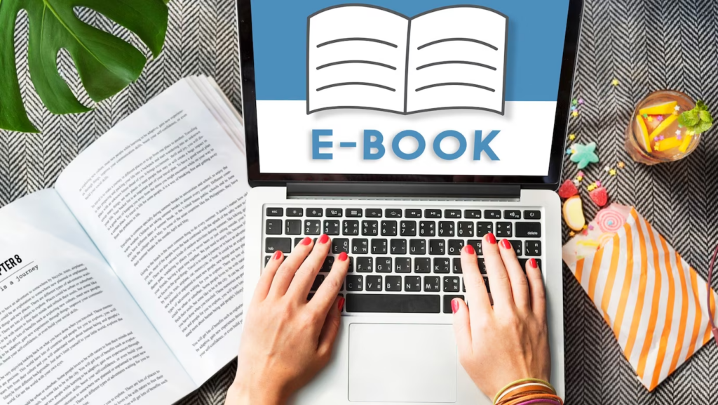 open-pages-book-e-book-online-learning-graphic-concept